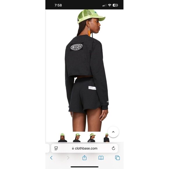 heron preston cropped red crewneck different sz small Authentic RARE - Picture 11 of 15